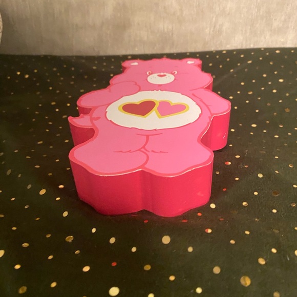 EUC Care Bear Love-a-Lot Bear Valentines Pink Bear Shaped Wall Art - Picture 4 of 4